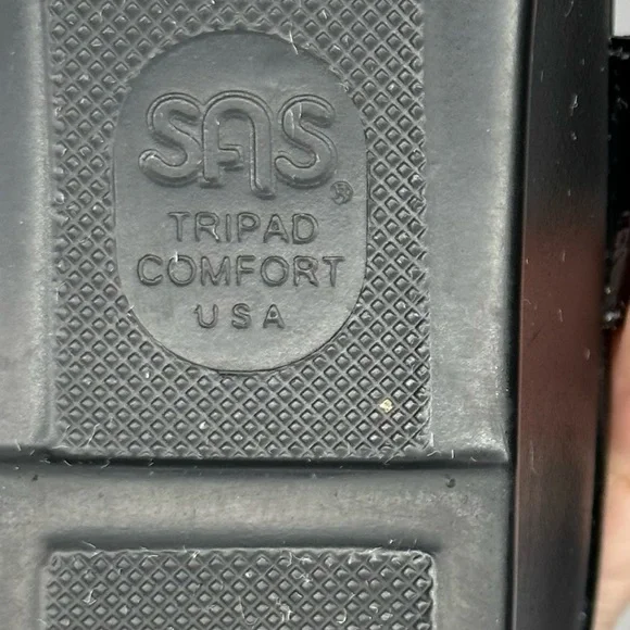 NW/OT SAS Tripad Comfort Strippy Black Patent Sandal Size 9.5 Slim - Picture 16 of 16